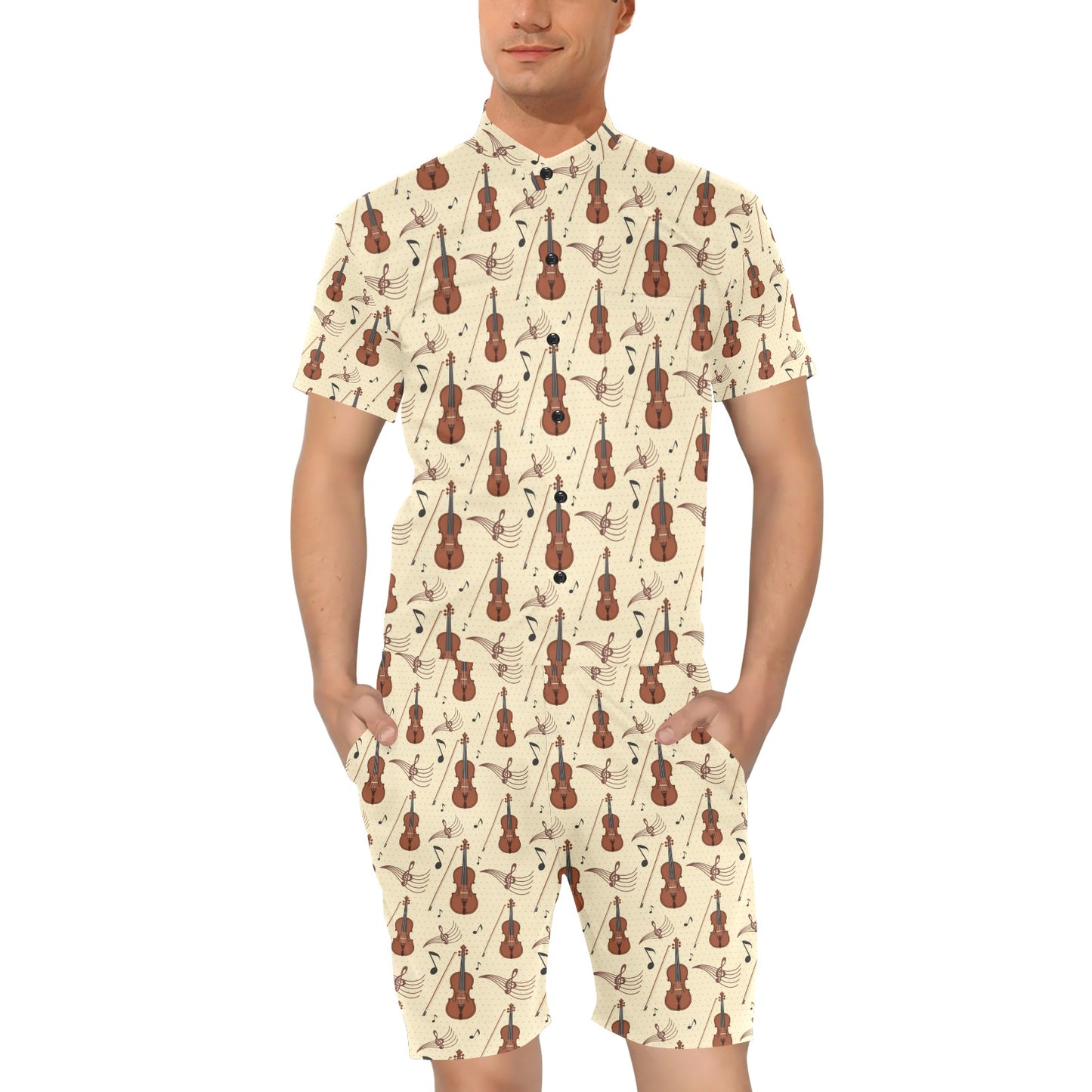 Cello Print Design LKS402 Men's Romper