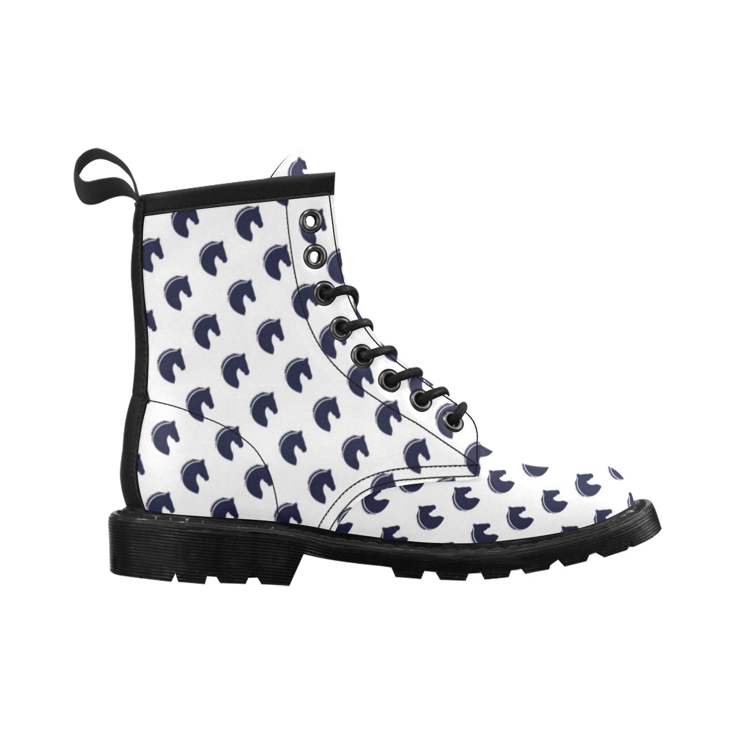 Horse Head Print Design LKS303 Women's Boots