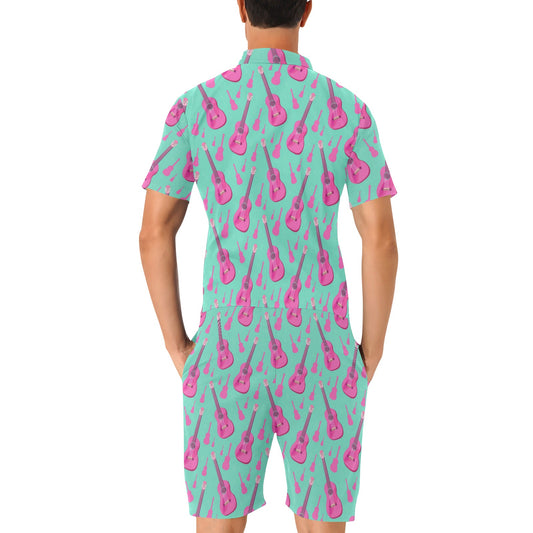 Acoustic Guitar Print Design LKS405 Men's Romper