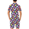 Hibiscus Colorful Print Design LKS301 Men's Romper