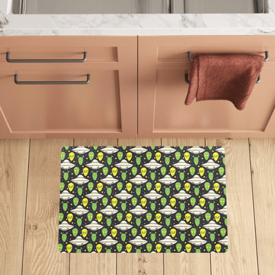 Alien UFO Pattern Kitchen Mat