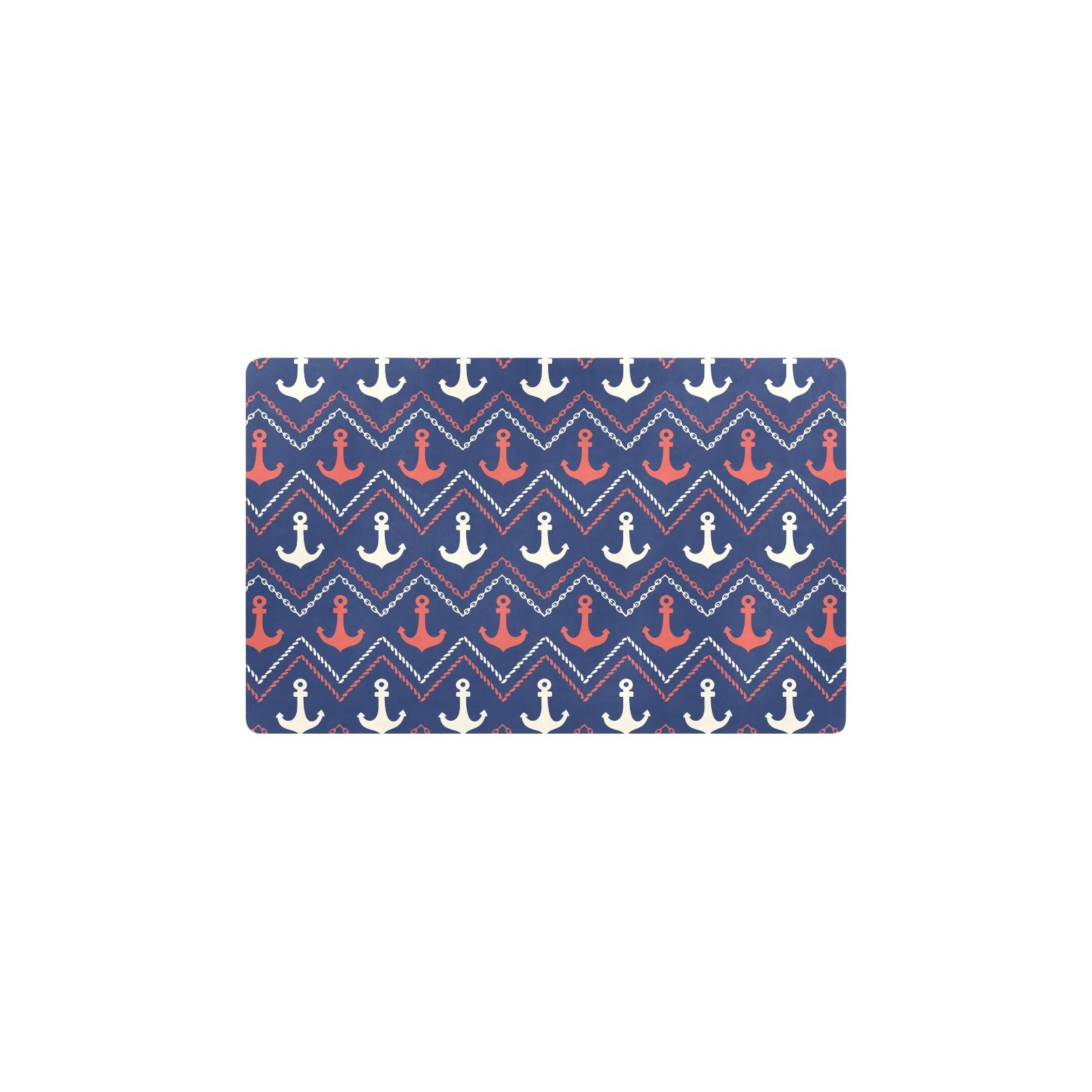 Anchor Pattern Print Design 07 Kitchen Mat