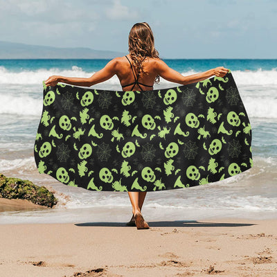 Witch Halloween Print Design LKS306 Beach Towel 32" x 71"