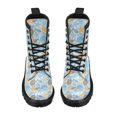 Polynesian Jellyfish Turtle Print Women's Boots