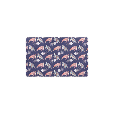 Sea Turtle With Jelly Fish Print Design LKS301 Kitchen Mat