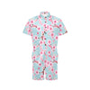 Cherry Blossom Pattern Print Design CB04 Men's Romper