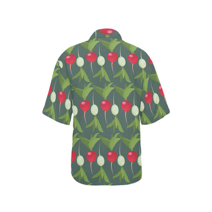 Radish Pattern Print Design A03 Women's Hawaiian Shirt
