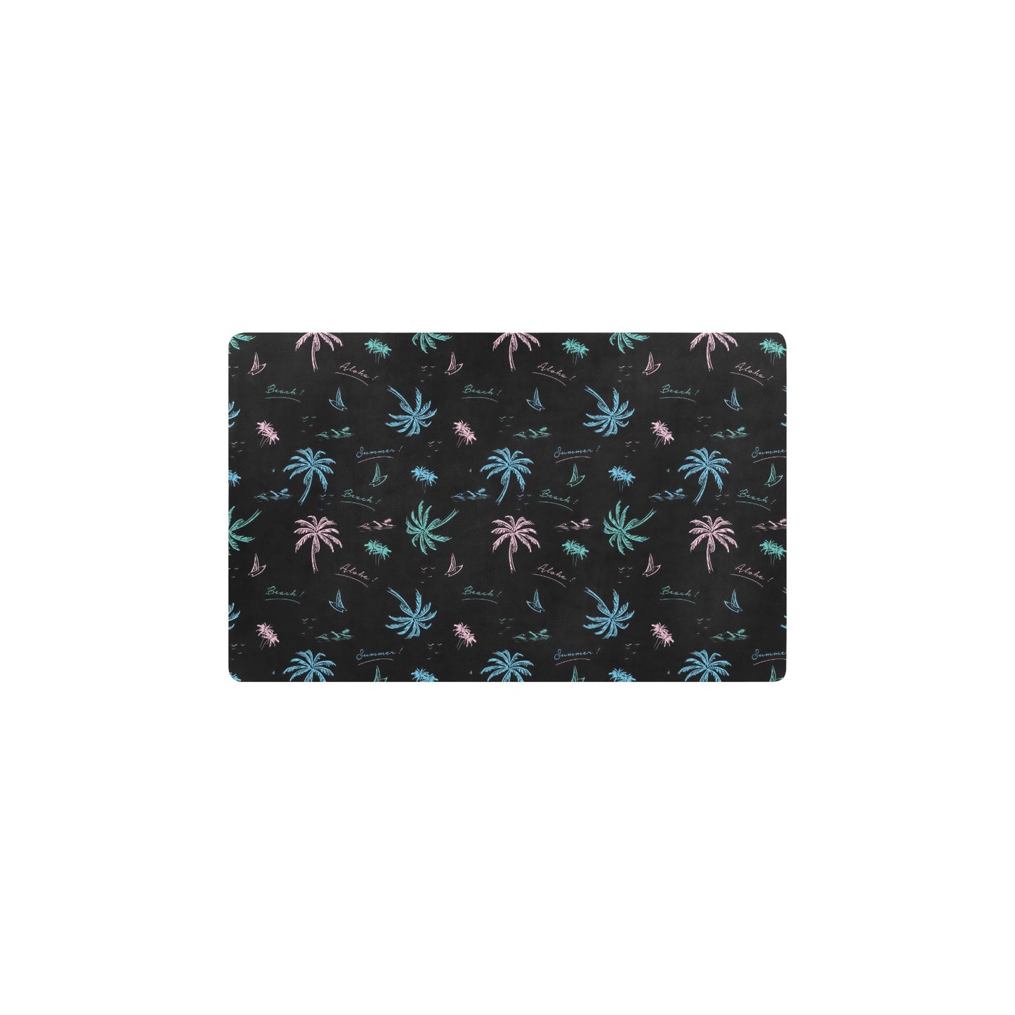 Aloha Hawaii Pattern Print Design 03 Kitchen Mat