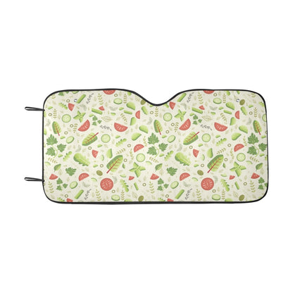 Salad Vegetable Print Design LKS302 Car front Windshield Sun Shade