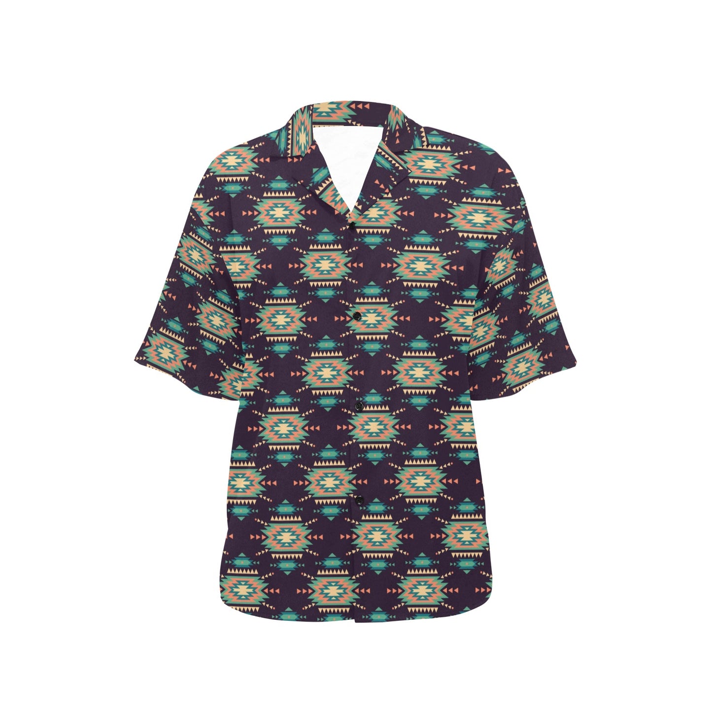 Navajo Geometric Style Print Pattern Women's Hawaiian Shirt