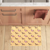 Dachshund Pattern Print Design 07 Kitchen Mat