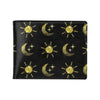 Sun Moon Print Design LKS304 Men's ID Card Wallet