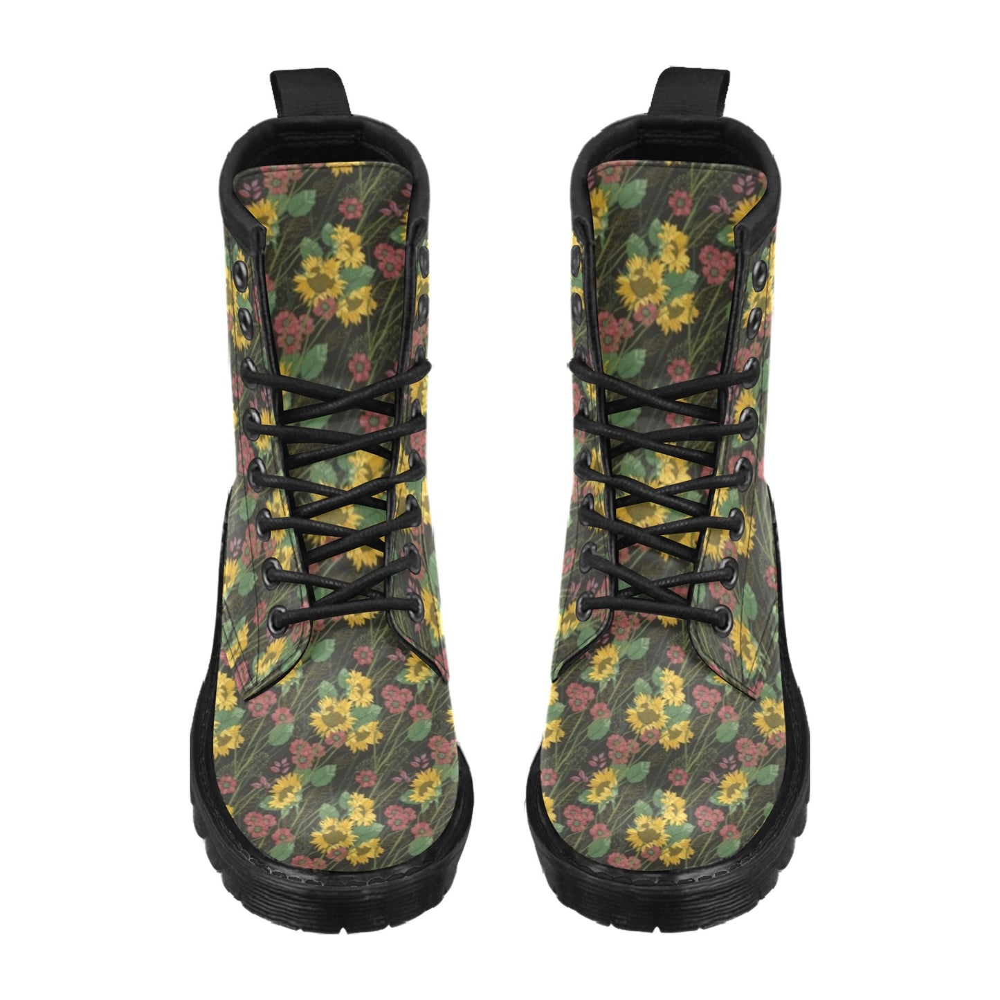 Sunflower Print Design LKS303 Women's Boots