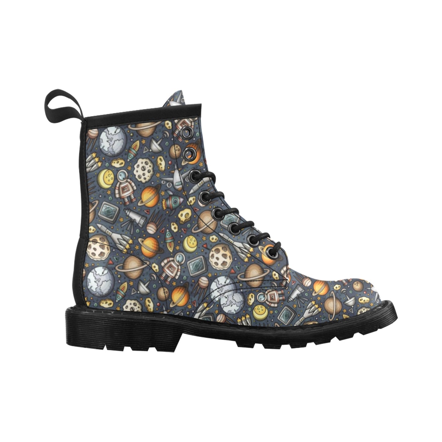 Space Pattern Print Women's Boots