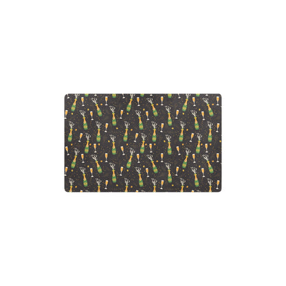 Champagne Pattern Print Design 04 Kitchen Mat