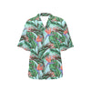 Bird Of Paradise Pattern Print Design BOP01 Women's Hawaiian Shirt