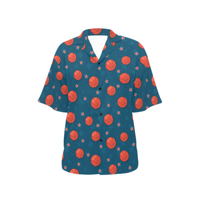 Basketball Pattern Print Design 02 Women's Hawaiian Shirt