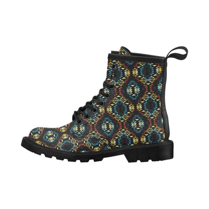 Tribal Pattern Print Design LKS309 Women's Boots