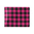 Pink Tartan Plaid Pattern Men's ID Card Wallet