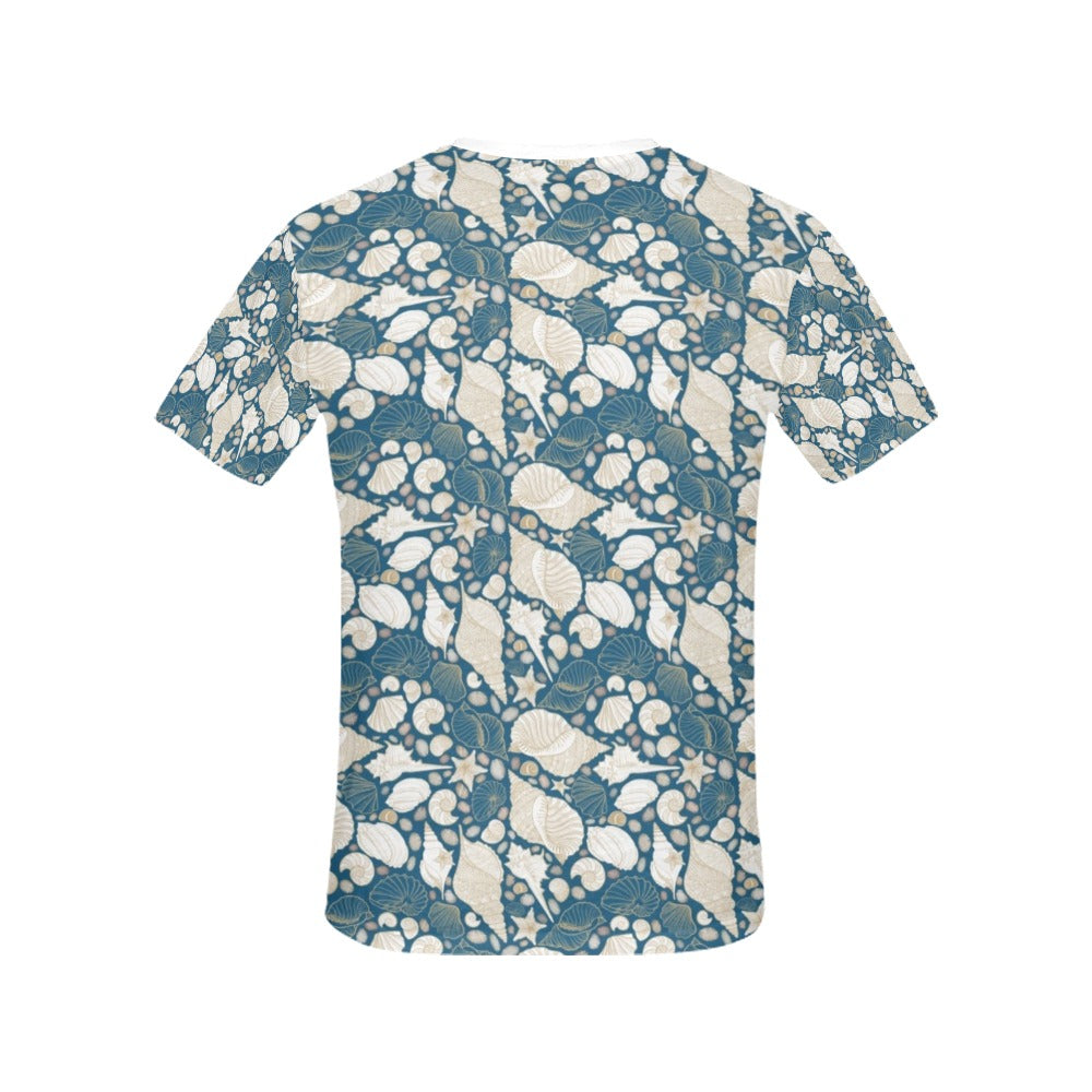 Seashell Print Design LKS308 Women's  T-shirt