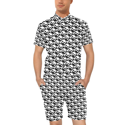 Yin Yang Print Design LKS304 Men's Romper