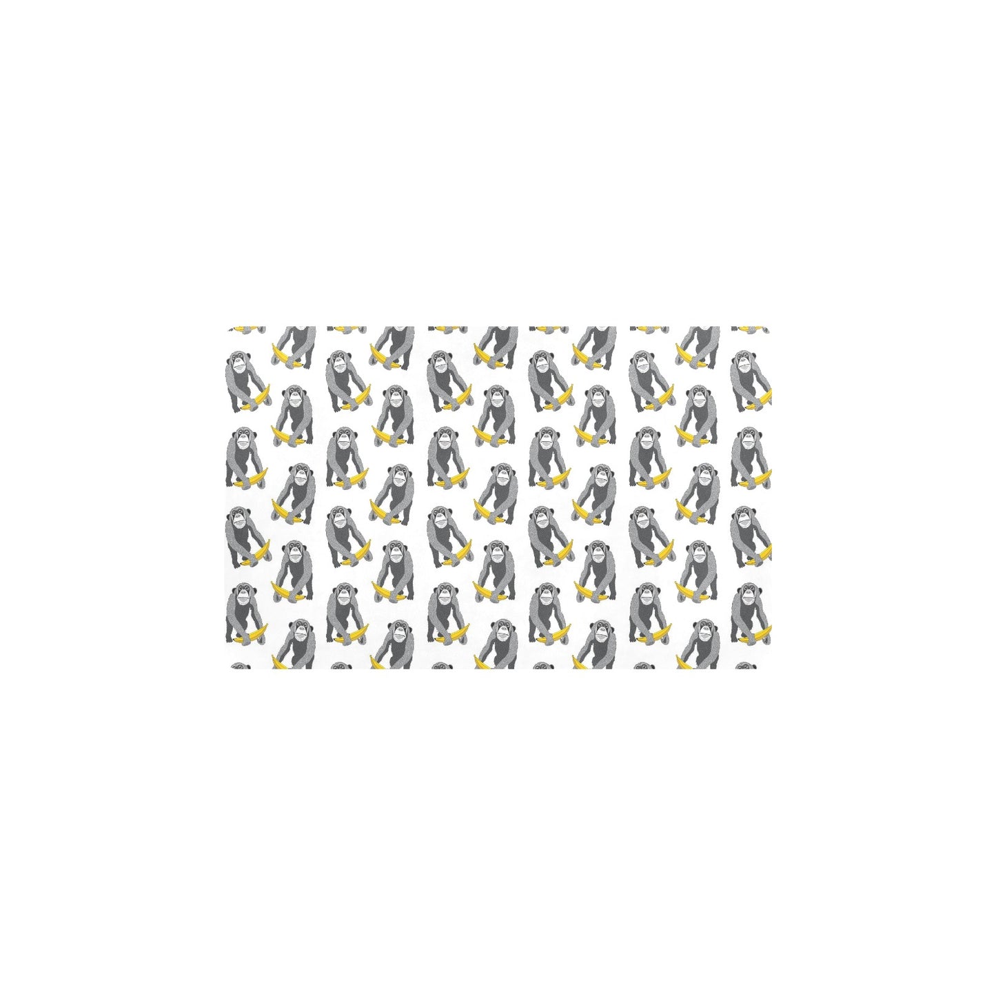 Chimpanzee Pattern Print Design 05 Kitchen Mat
