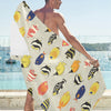 Angelfish Print Design LKS401 Beach Towel 32" x 71"