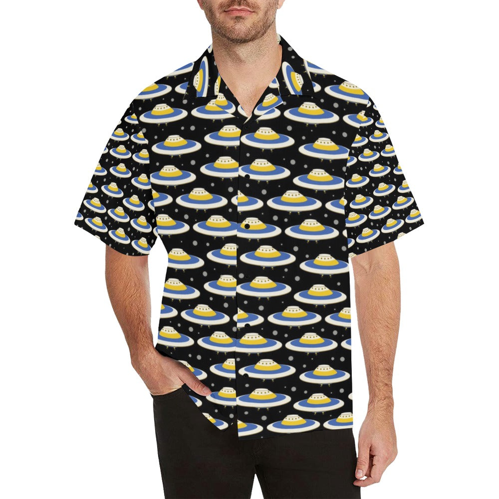 UFO Print Design LKS303 Men's Hawaiian Shirt