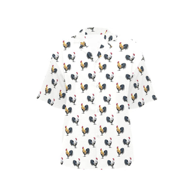 Chicken Pattern Print Design 02 Women's Hawaiian Shirt