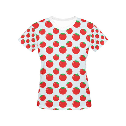 Tomato Print Design LKS307 Women's  T-shirt