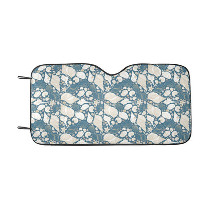 Seashell Print Design LKS308 Car front Windshield Sun Shade