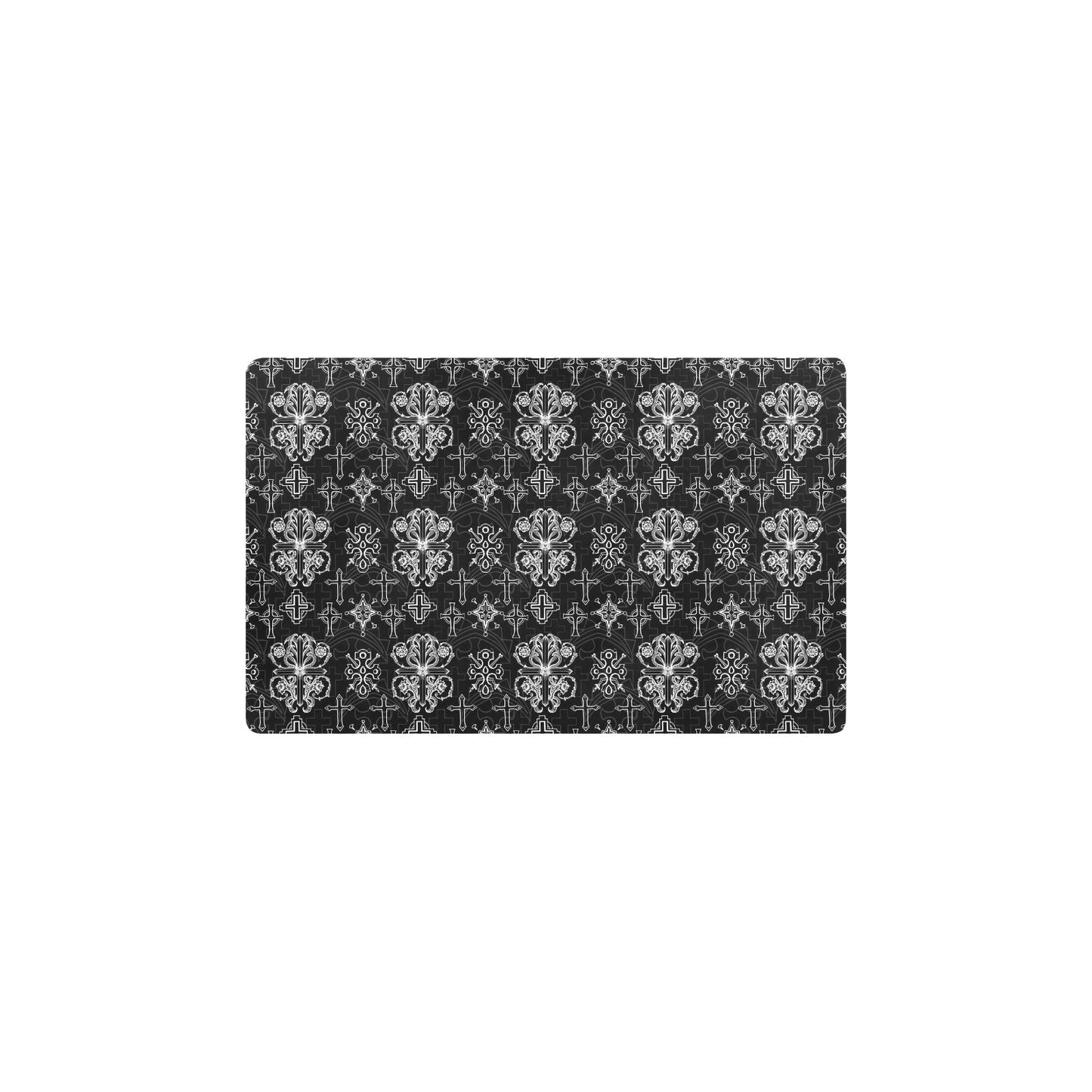 Cross Pattern Print Design 04 Kitchen Mat