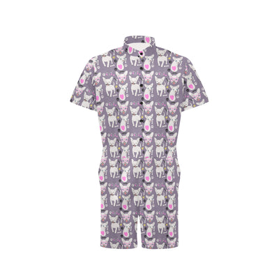 Chihuahua Happy Pattern Men's Romper