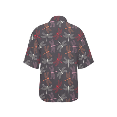 Dragonfly Pattern Print Design 01 Women's Hawaiian Shirt