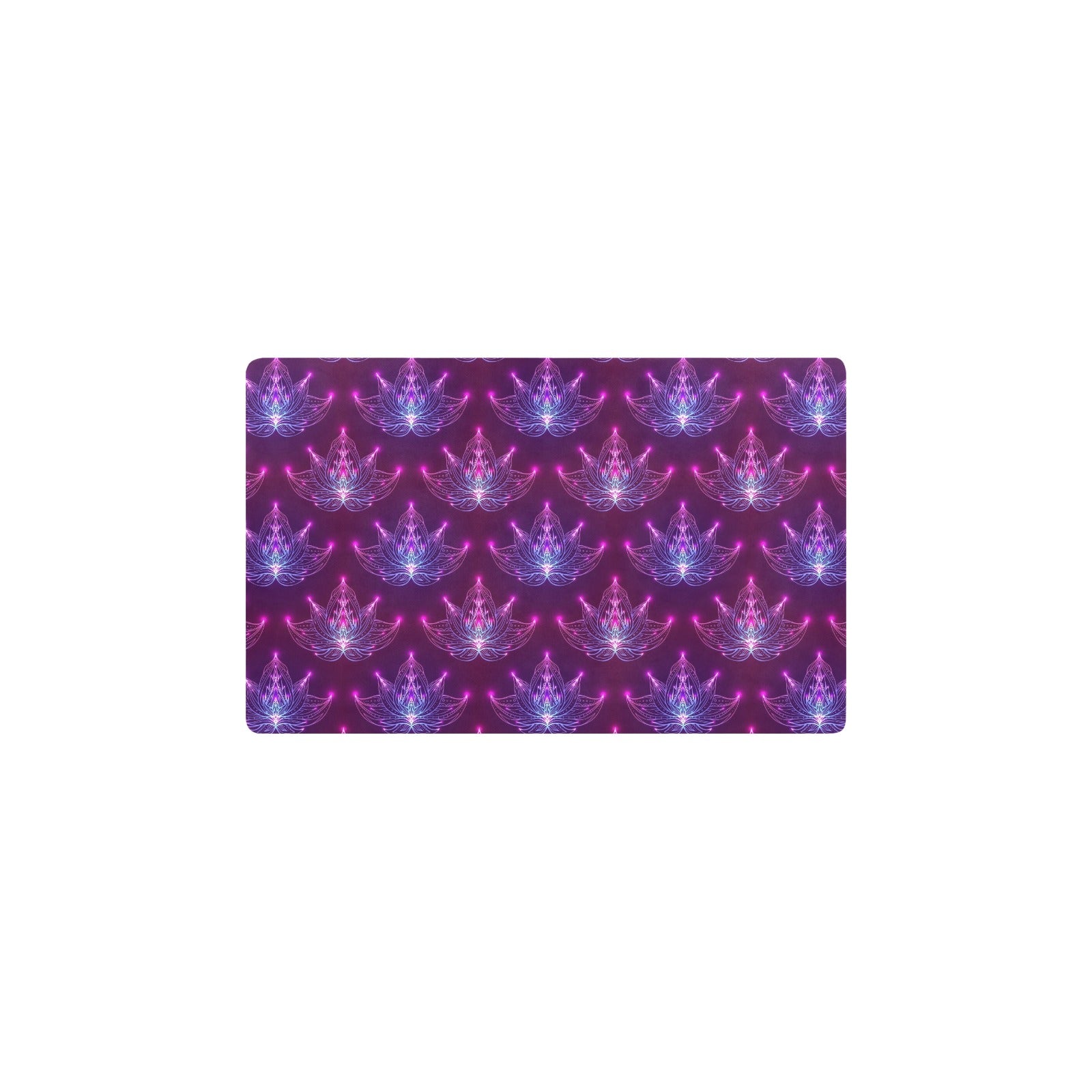 lotus Pattern Print Design LO01 Kitchen Mat