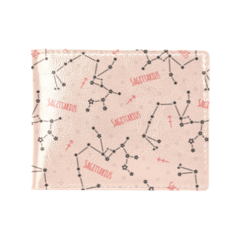 Sagittarius Star Print Design LKS302 Men's ID Card Wallet