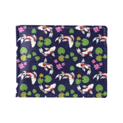 Koi Carp Pattern Design Themed Print Men's ID Card Wallet