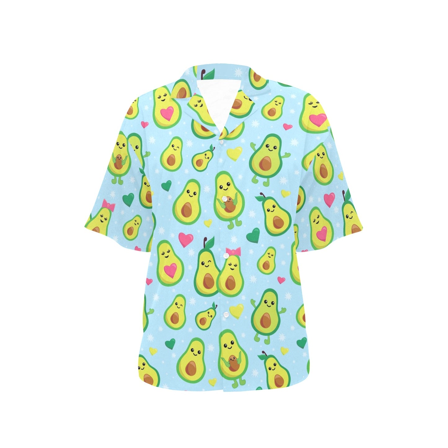 Avocado Pattern Print Design AC09 Women's Hawaiian Shirt