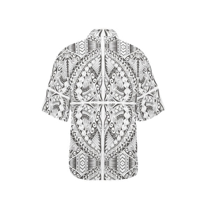 Samoan Style Print Design LKS301 Women's Hawaiian Shirt