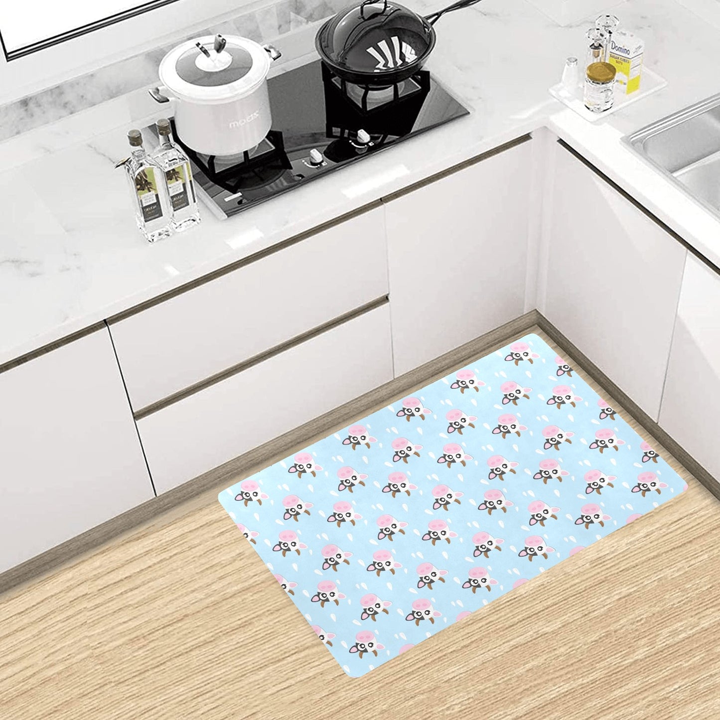 Cow Pattern Print Design 07 Kitchen Mat