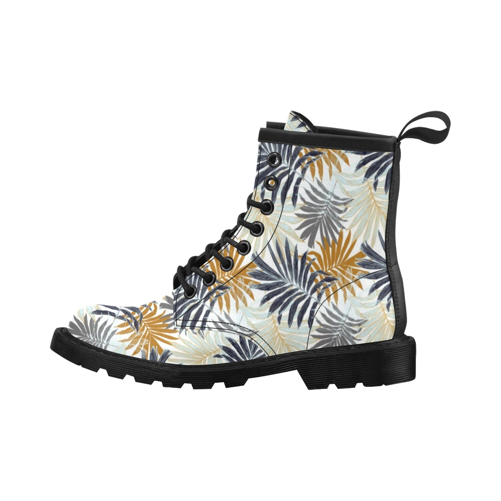 Colorful Tropical Palm Leaves Women's Boots