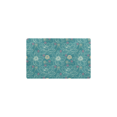 Lotus Pattern Print Design 01 Kitchen Mat