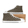 Horseshoe Print Design LKS304 High Top Women's White Shoes