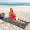 Bandana Black White Print Design LKS302 Beach Towel 32" x 71"