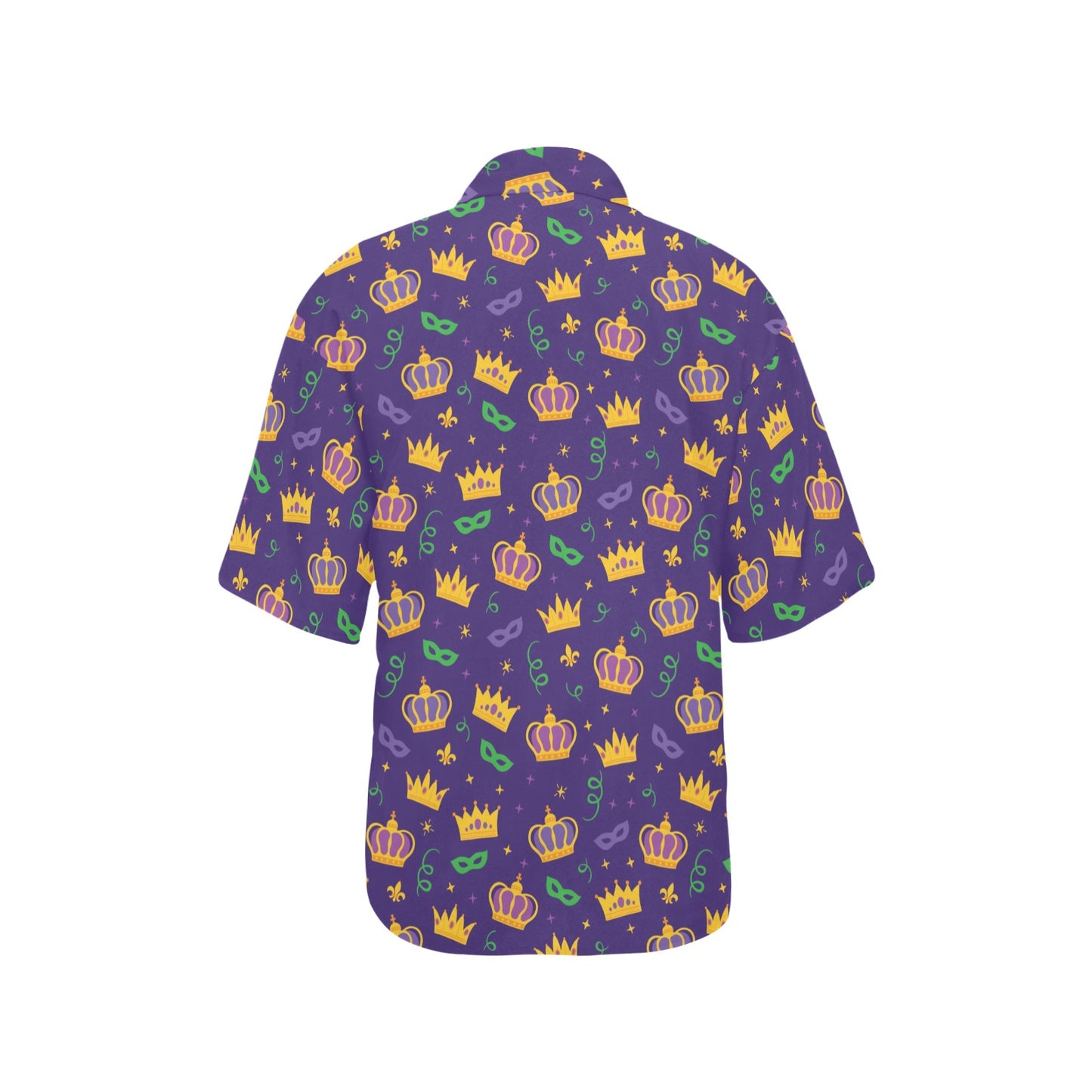 Mardi Gras Pattern Print Design 03 Women's Hawaiian Shirt