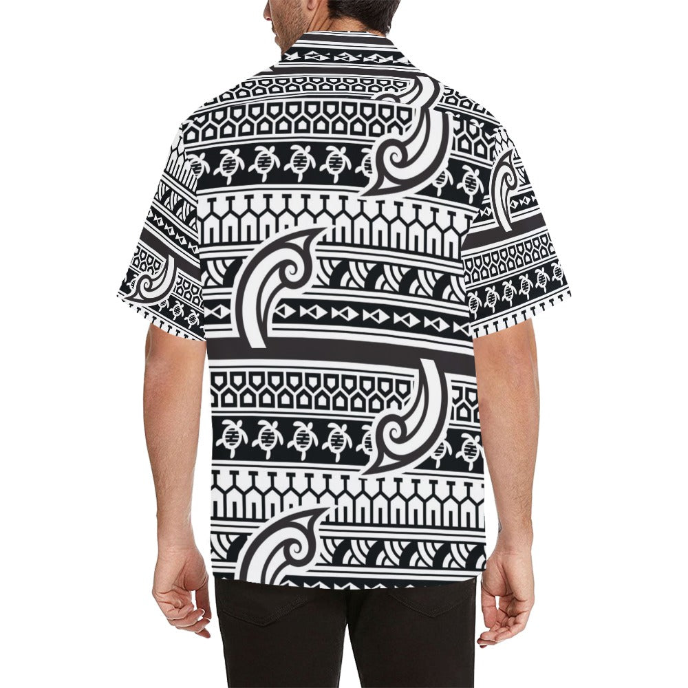 Samoan Style Print Design LKS305 Men's Hawaiian Shirt