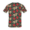 Sugar Skull Red Rose Print Design LKS301 Men's All Over Print T-shirt