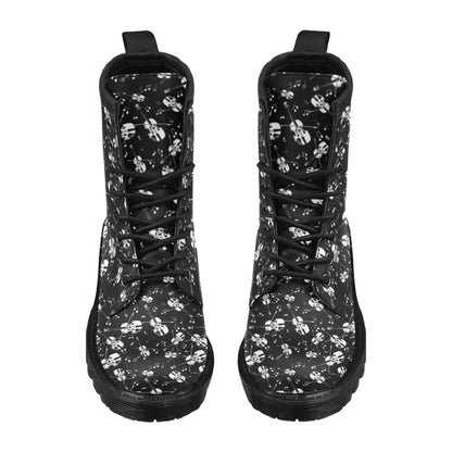 Violin Print Design LKS404 Women's Boots