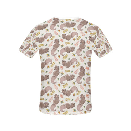 Squirrel Print Design LKS307 Women's  T-shirt