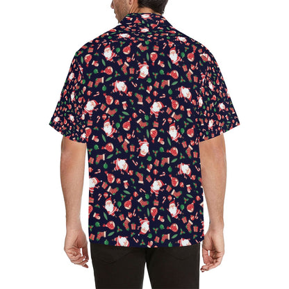 Santa Christmas Themed Print Design LKS304 Men's Hawaiian Shirt